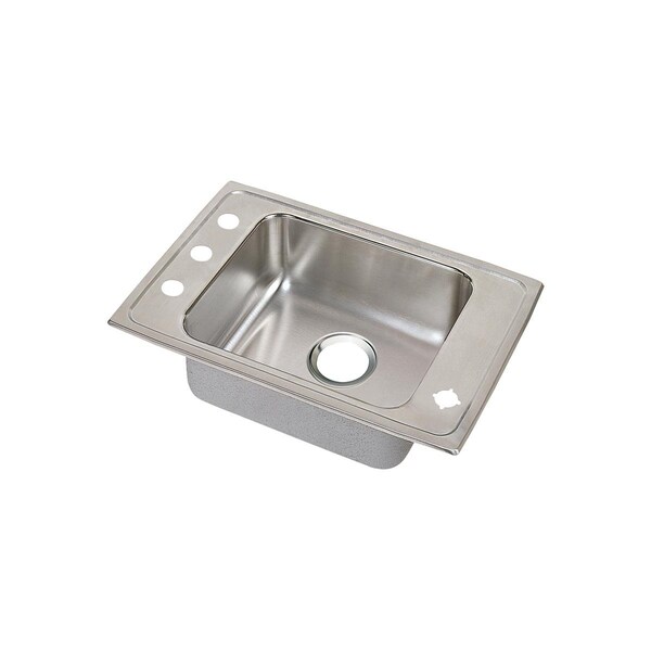 Elkay Lustertone Stainless Steel 25 X 22 X 4 Single Bowl Top Mount Classroom Ada Sink DRKADQ2522400 - main